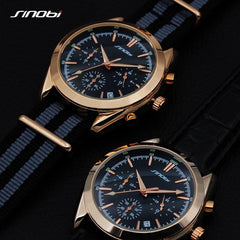 SINOBI Men's Golden Business Wrist Watches 007 Series