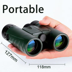 Military HD Compact Binoculars 8x32 Optics Telescope Zoom Powerful Vision Objective Lens Army Green for Hunting Sport USCAMEL