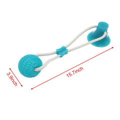 Multifunction Pet Molar Bite Toy  Interactive fun Pet toy with suction cup dog push toy with TPR ball Pet Tooth Cleaning,Chewing