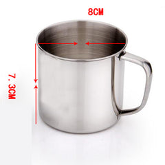 Outdoor Camping Hiking Stainless Steel Coffee Tea Mug Cup Office School Gift