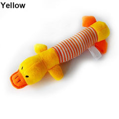 Dog Puppy Pet Chew Squeaker Squeaky Plush Pig Duck Elephant Sound Training Toy