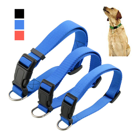 Durable Adjustable Nylon Pet Dog Neck Strap Quick Release Buckle Fashion Collar