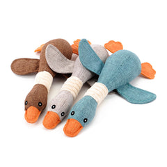 Pet Dog Goose Sound Toys Bite Training Playing for Small Dog Cats Chew Toy