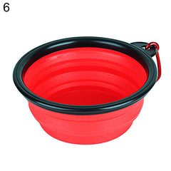 Pet Dog Portable Silicone Collapsible Travel Feeding Bowl Food Water Dish Feeder