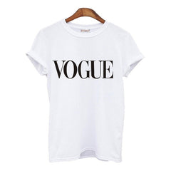 Summer T Shirt Women New Arrivals Fashion VOGUE Printed T-shirt Woman Tee Tops Casual Female T-shirts