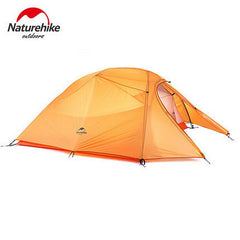 Naturehike Camping Tent 3 Person Plaid Fabric Ultralight Double Layers Aluminum Rod Tent 4 Season Tourist Rainproof UV40+