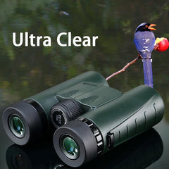 Military HD Compact Binoculars 8x32 Optics Telescope Zoom Powerful Vision Objective Lens Army Green for Hunting Sport USCAMEL