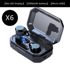 G02 V5.0 Bluetooth Stereo Earphone Wireless IPX7 Waterproof Touch Earbuds Headset 3300mAh Battery LED Display Type-c Charge Case