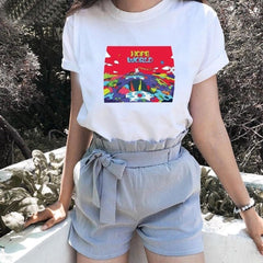 Hope World Graphic Shirt Summer Fashion Women Casual T Shirt Funny Hipster Short Sleeves Fans T Shirt