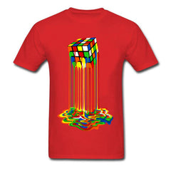 Good Quality Cube T-Shirts Rainbow Abstraction Cube Sheldon Cooper T Shirt Big Discount Best Tee Shirt Women Men Funny Tops Tee