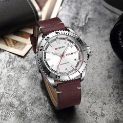 CURREN Luxury watch men Leather Quartz Wrist Watches