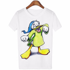 New Summer Women Lovely Cartoon O-Neck Casual Short Sleeve T-Shirt