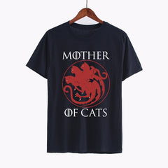 Hillbilly Casual T-shirts Mother of Cats harajuku Tees Tshirts Women Tops & Tees Short Sleeved Plus Size Female T Shirts Women