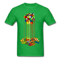 Good Quality Cube T-Shirts Rainbow Abstraction Cube Sheldon Cooper T Shirt Big Discount Best Tee Shirt Women Men Funny Tops Tee