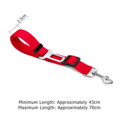 43 70cm Adjustable Dog Car Safety Seat Belt Vehicle Seatbelt Harness Lead Clip Pet Dog Supplies Safety Lever Auto Traction