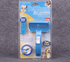 PetZoom Brush for Dogs and Cats Pet Grooming Brush Removes Mats and Tangles For Long and Short Haired Pets