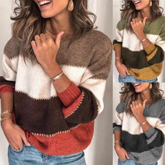 Autumn Winter Loose  Leopard Print Sweater Womens Pullover Plus Size Sweaters High Quality Oversized Thick Sweater Female