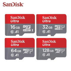 Sandisk Micro SD card  TF   memory stick  A1 64gb 128gb 100Mb/s   SDHC/SDXC 16gb 32gb  retail package