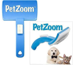 PetZoom Brush for Dogs and Cats Pet Grooming Brush Removes Mats and Tangles For Long and Short Haired Pets