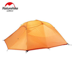 Naturehike Camping Tent 3 Person Plaid Fabric Ultralight Double Layers Aluminum Rod Tent 4 Season Tourist Rainproof UV40+