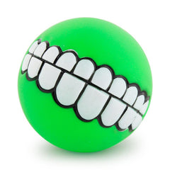 Funny Pets Dog Puppy Cat Ball Teeth Toy PVC Chew Sound Dogs Play Fetching Squeak Toys