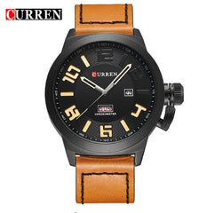 Curren Watches men Wristwatch leather