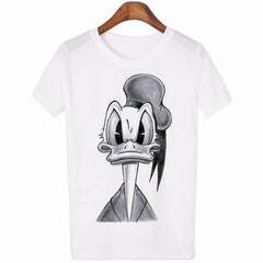 New Summer Women Lovely Cartoon O-Neck Casual Short Sleeve T-Shirt