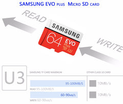 SAMSUNG EVO+  Micro SD 32G SDHC 80mb/s Grade Class10 Memory Card C10 UHS-I TF/SD Cards Trans Flash SDXC 64GB 128GB for shipping