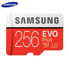 SAMSUNG EVO PLUS Memory Card 256GB High Speed 100 MB/S Micro SD Class 10 U3 TF Cards UHS-I 128G 64GB 32GB Micro SD Card