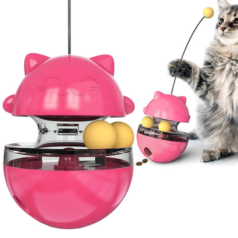 Fun Tumbler Pets Slow Food Entertainment Toys  Attract The Attention Of The Cat  Adjustable Snack Mouth Toys For Pet